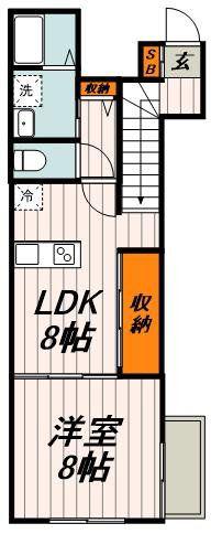 プチボヌール(1LDK/1階)の間取り写真