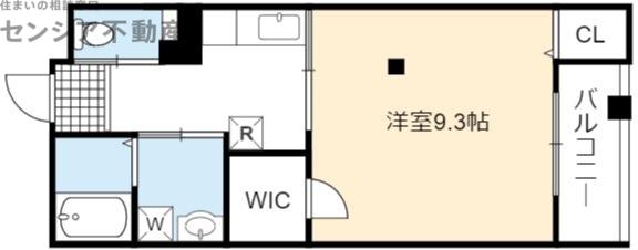 コーポエビス(ワンルーム/2階)の間取り写真