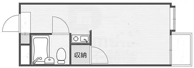 グランビルドアビコI(ワンルーム/1階)の間取り写真