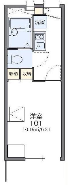 レオパレスクラッセ(1K/2階)の間取り写真