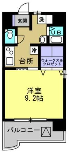 ルーラル十五番館(1K/2階)の間取り写真