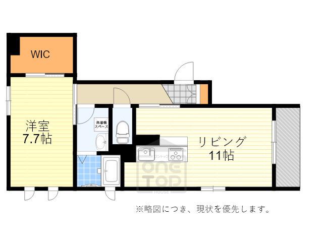 セントラル フラッツ(1LDK/1階)の間取り写真