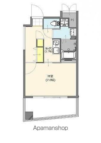 新品きマンション赤坂21(ワンルーム/3階)の間取り写真
