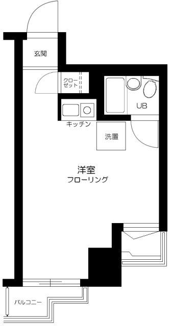 朝日三番町プラザ(ワンルーム/4階)の間取り写真