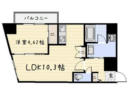 PIAGET(1LDK/6階)の間取り写真