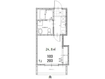 OKADA-SO(1K/2階)の間取り写真