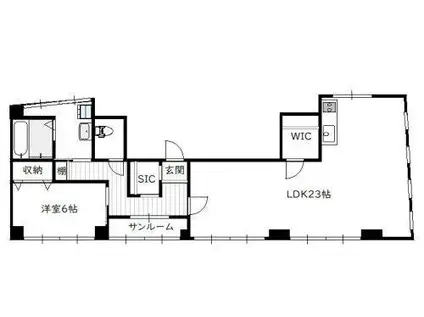 WINSHOME橘II(1SLDK/3階)の間取り写真