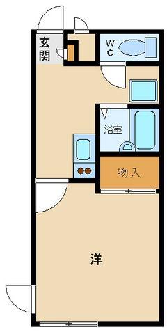 レオパレスM&Y(1K/2階)の間取り写真
