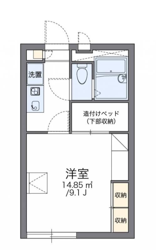 レオパレスASTC.DA(1K/2階)の間取り写真
