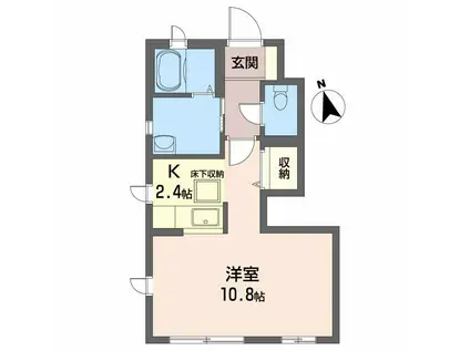 シャーメゾンパンジー(1K/1階)の間取り写真