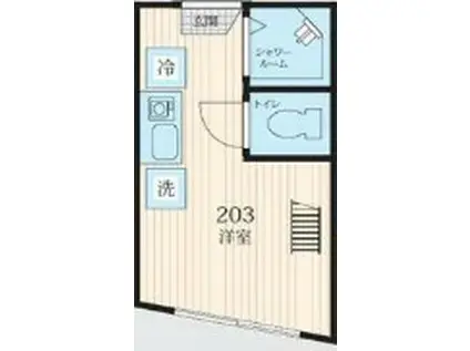 TM古川町(ワンルーム/2階)の間取り写真