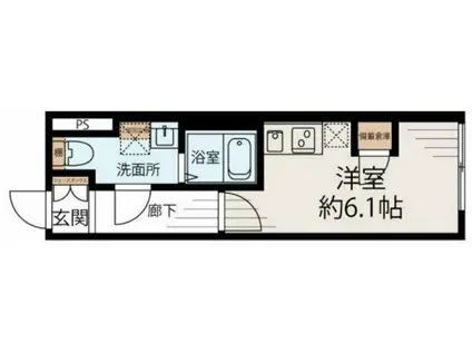 アルファ早宮(ワンルーム/2階)の間取り写真