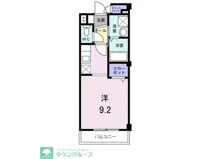 リブェールSHINOII(1K/2階)の間取り写真