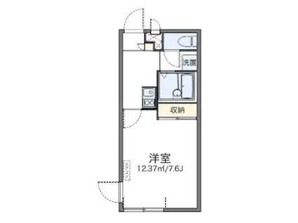 西武新宿線 東村山駅 徒歩6分 2階建 築15年(1K/2階)の間取り写真