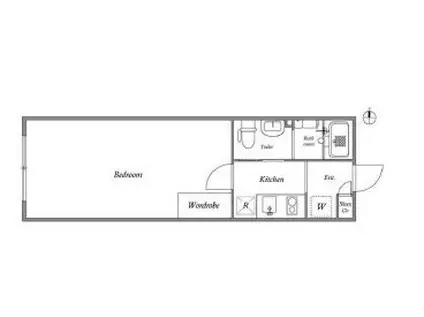 GRAN PASEO中野(1K/2階)の間取り写真