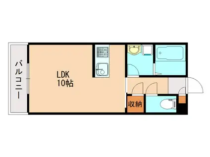 セレーナ飯塚II(ワンルーム/1階)の間取り写真