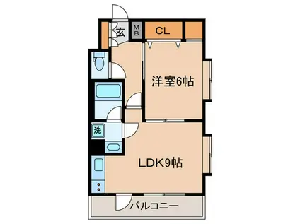 ラフィネ駒込(1LDK/2階)の間取り写真