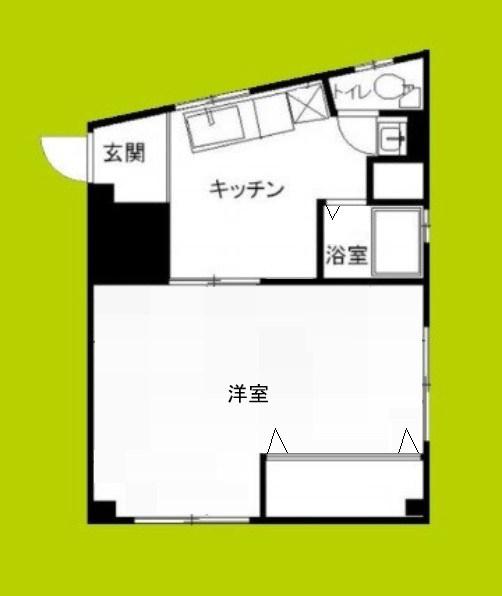 日野マンション(1K/2階)の間取り写真