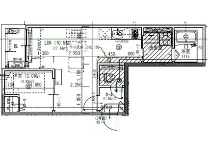JACK ATSUTAKOSHINIV(1LDK/1階)の間取り写真