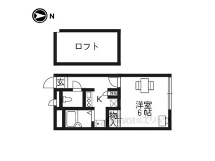 レオパレスルーチェ(1K/1階)の間取り写真