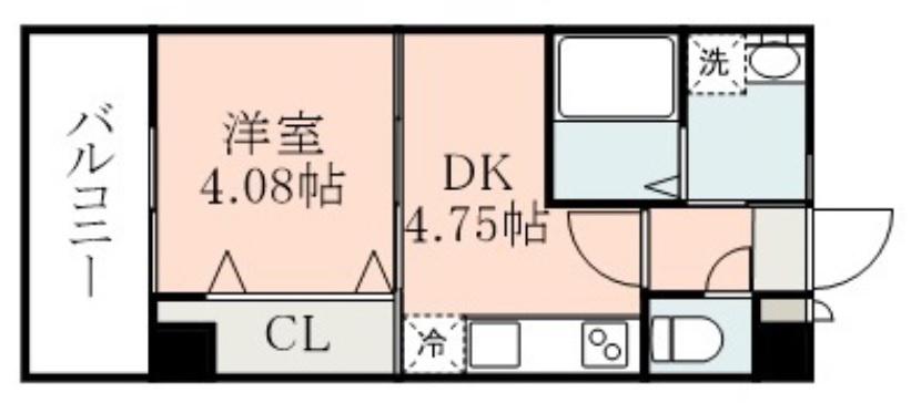 ソフィア武(1DK/3階)の間取り写真