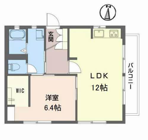 アンテス井口(1LDK/2階)の間取り写真