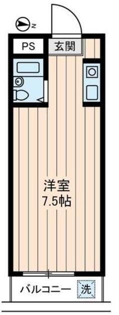 ドウェル砂川(ワンルーム/4階)の間取り写真