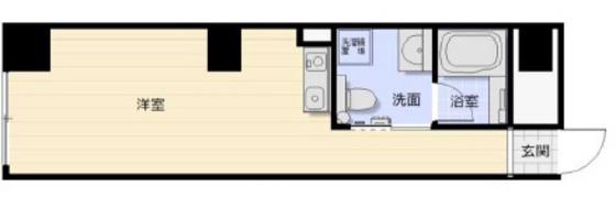 KSビル(ワンルーム/5階)の間取り写真