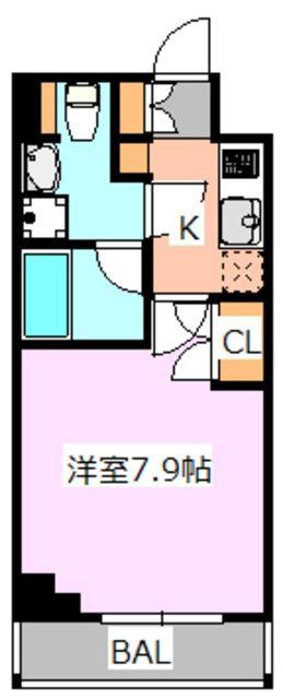 ステージグランデ尾久(1K/2階)の間取り写真