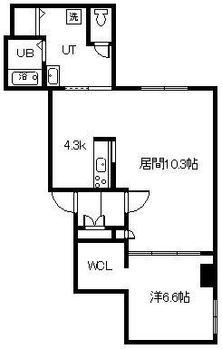 CREDIST BLD(1LDK/3階)の間取り写真