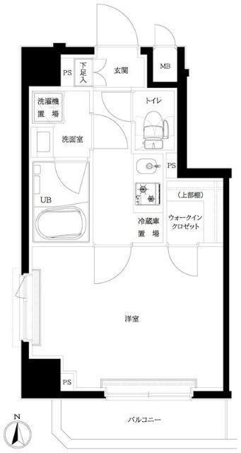 ルーブル木場(1K/5階)の間取り写真
