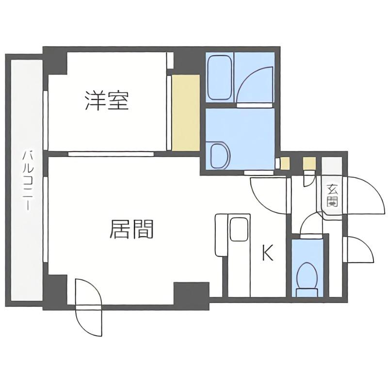 AMBIENTE131(1LDK/5階)の間取り写真