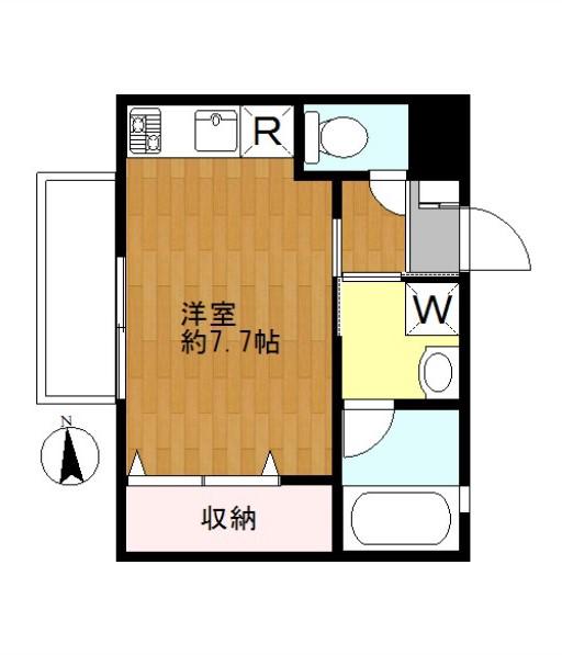サンピア四ツ谷(ワンルーム/3階)の間取り写真