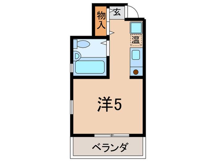 マンションくすのきの丘(ワンルーム/1階)の間取り写真