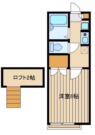 エスペランサ南大泉(1K/1階)の間取り写真