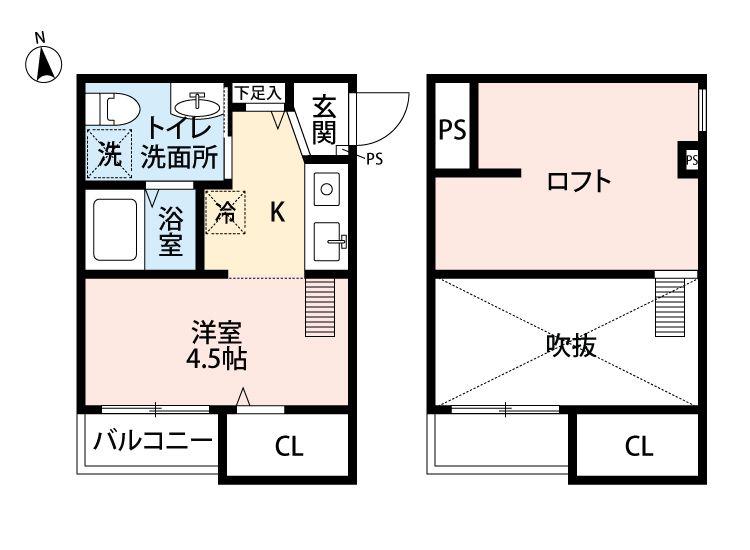 DORMIRE箱崎(ワンルーム/2階)の間取り写真