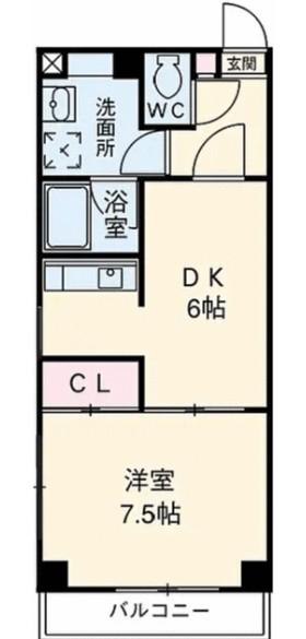 PRENDRE.S(1DK/1階)の間取り写真