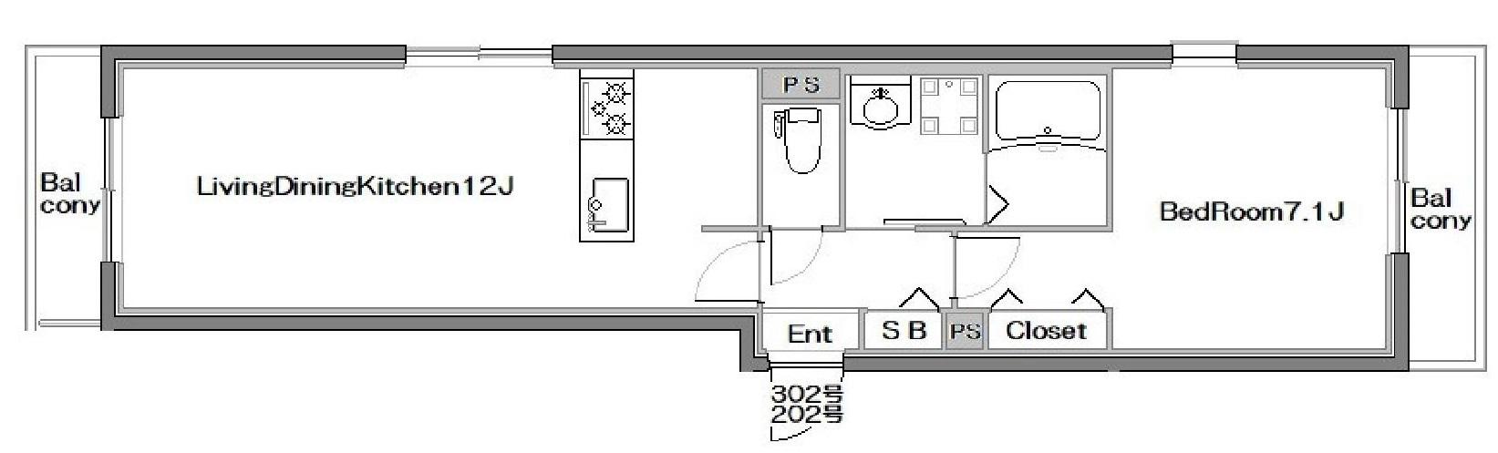 CYGNUS(1LDK/4階)の間取り写真