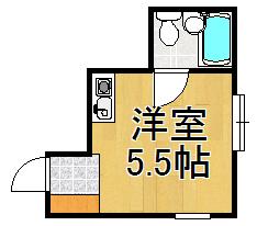 エレガンス今津駅前(ワンルーム/3階)の間取り写真