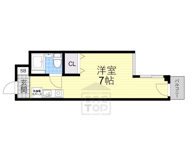 リアライズ阪急吹田1(ワンルーム/2階)の間取り写真