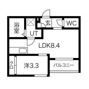 REGALEST守山II(1LDK/2階)の間取り写真