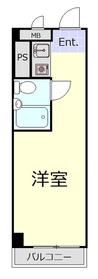 五反田ダイヤモンドマンション(ワンルーム/4階)の間取り写真