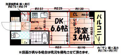 NO.71オリエントトラストタワー(1DK/14階)の間取り写真