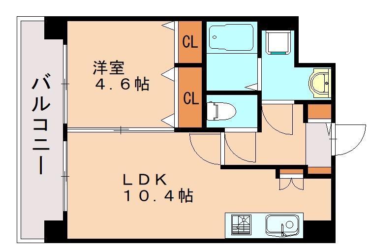 プルミエ・ネージュ(1LDK/4階)の間取り写真