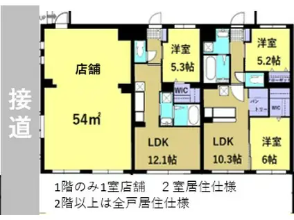 PALMEII(2LDK/1階)の間取り写真