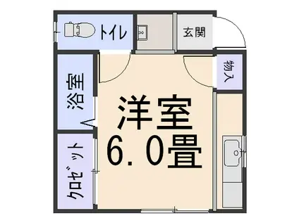 シティメイト大和(ワンルーム/2階)の間取り写真