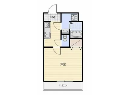 AKOYA・PERLE・SUN(1K/1階)の間取り写真