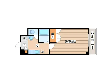 LE・REVE・I(1K/3階)の間取り写真