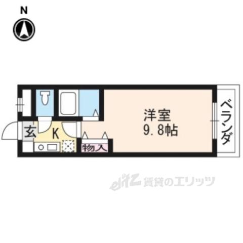 雅パレス(1K/2階)の間取り写真