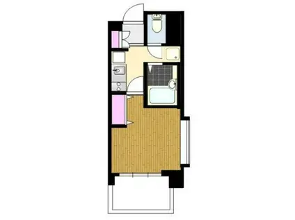 エクセリア横浜(1K/4階)の間取り写真